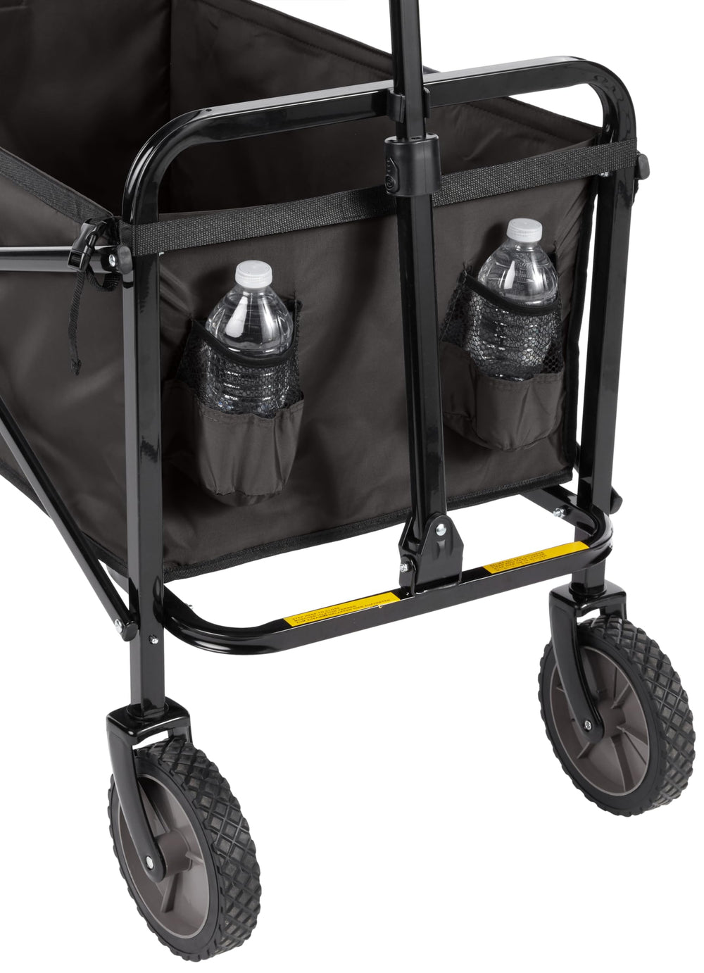 Amazon Basics folded wagon inside storage bag for compact trunk storage