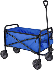 Amazon Basics front view fully open showing roomy bed for hauling gear