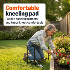 Amazon Basics close-up of padding texture highlighting cushioning for knees and seat