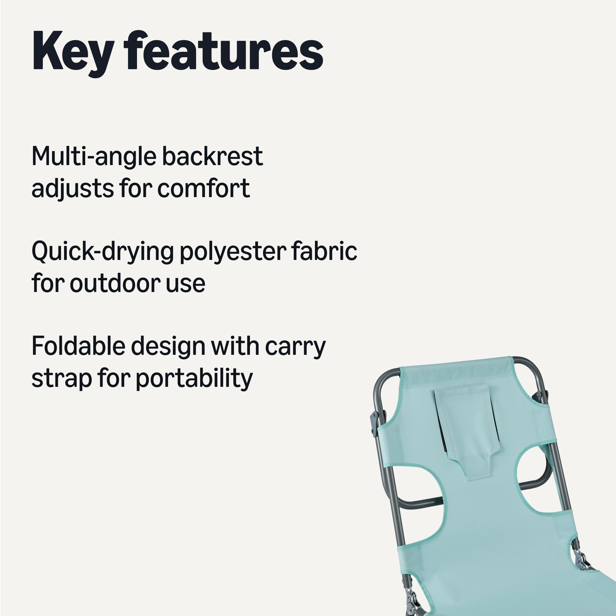 Amazon Basics folded side profile demonstrating compact storage and easy transport