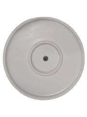 Amazon Basics drainage hole and rubber plug detail showing water control and mess prevention