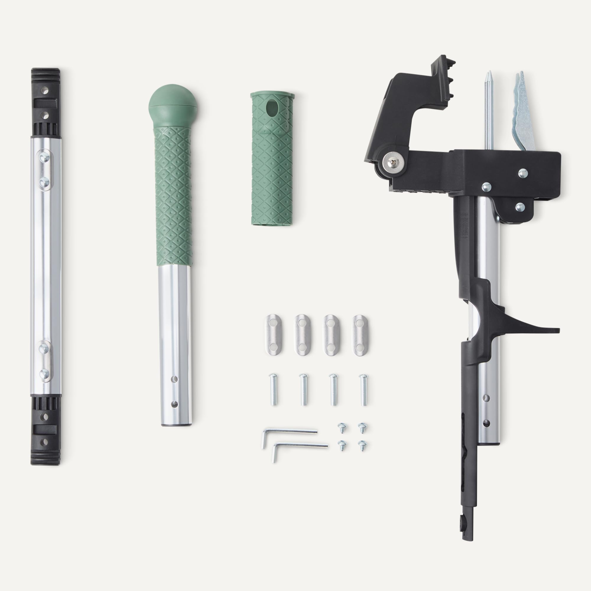 Amazon Basics handle detail showing lightweight aluminum for easy long sessions