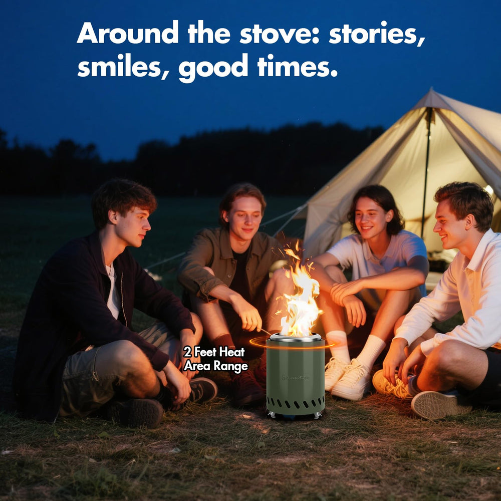 AmazStove packed in bag ready for travel offering convenient storage