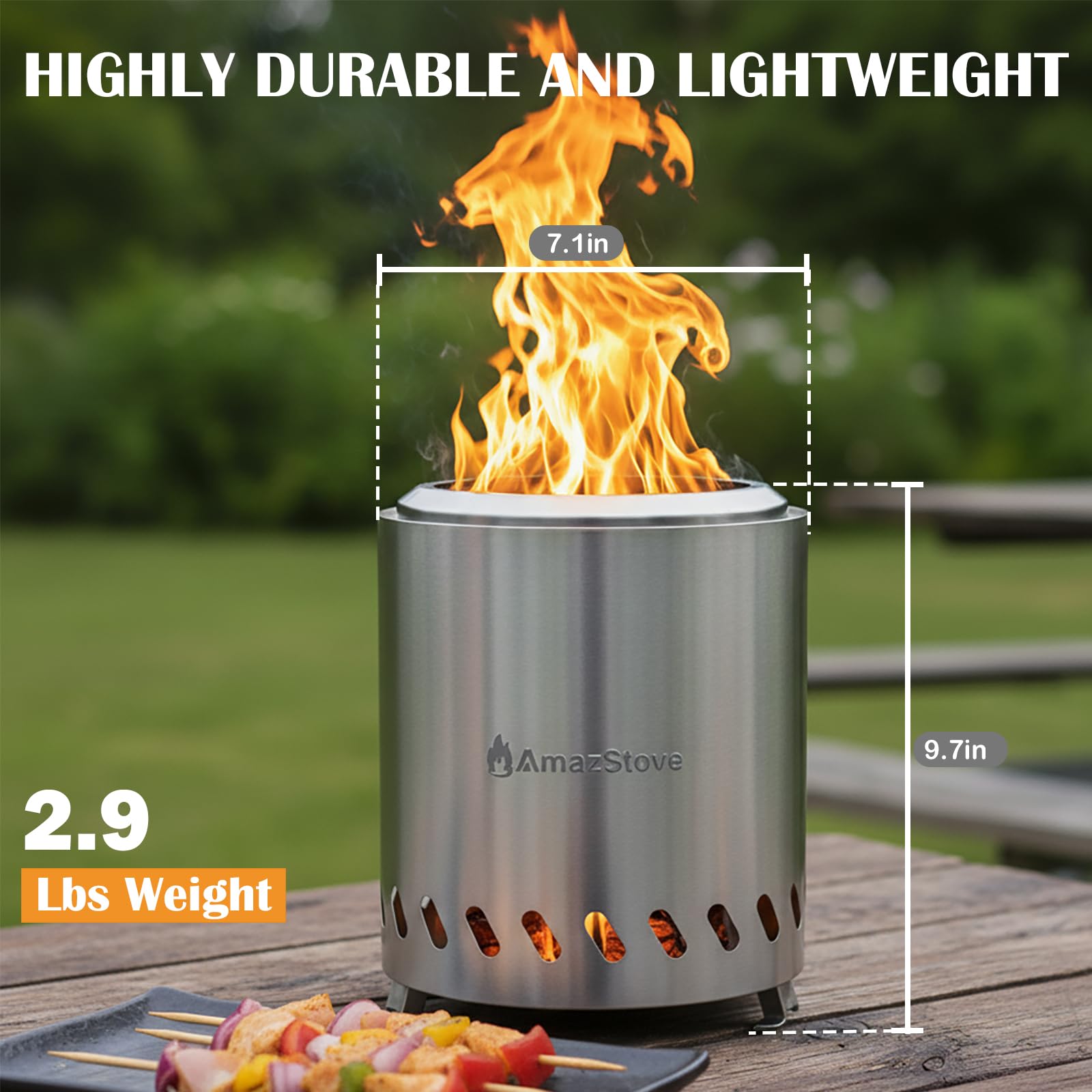 AmazStove top bowl loaded with wood pellets demonstrating generous capacity