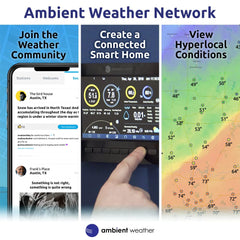 Ambient Weather WH31L installed on mast demonstrating elevated placement benefit