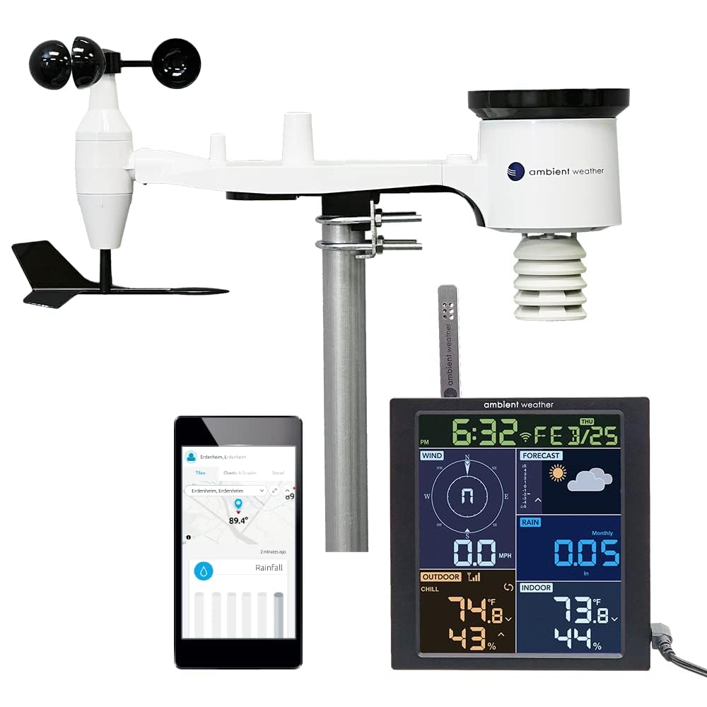Ambient Weather front console showing color readouts and fast decision making
