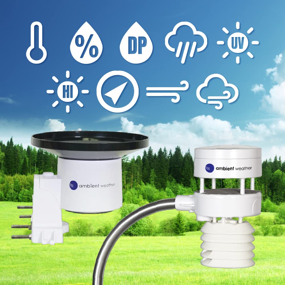 Ambient Weather extra-large rain cup detail showing accurate precipitation measurement