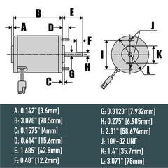 AMBITIONMOTOR motor installed in UTV spreader demonstrating direct-fit use