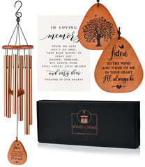 AMBOBE boxed memorial wind chime packaging showing elegant gift presentation and protection