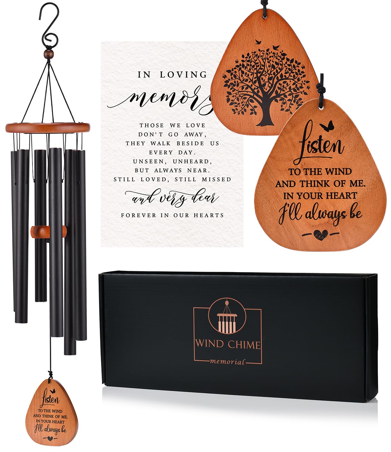 AMBOBE front packaging in black gift box showing ready-to-give sympathy presentation