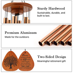 AMBOBE chime hanging on a porch creating calming melodies and outdoor ambiance