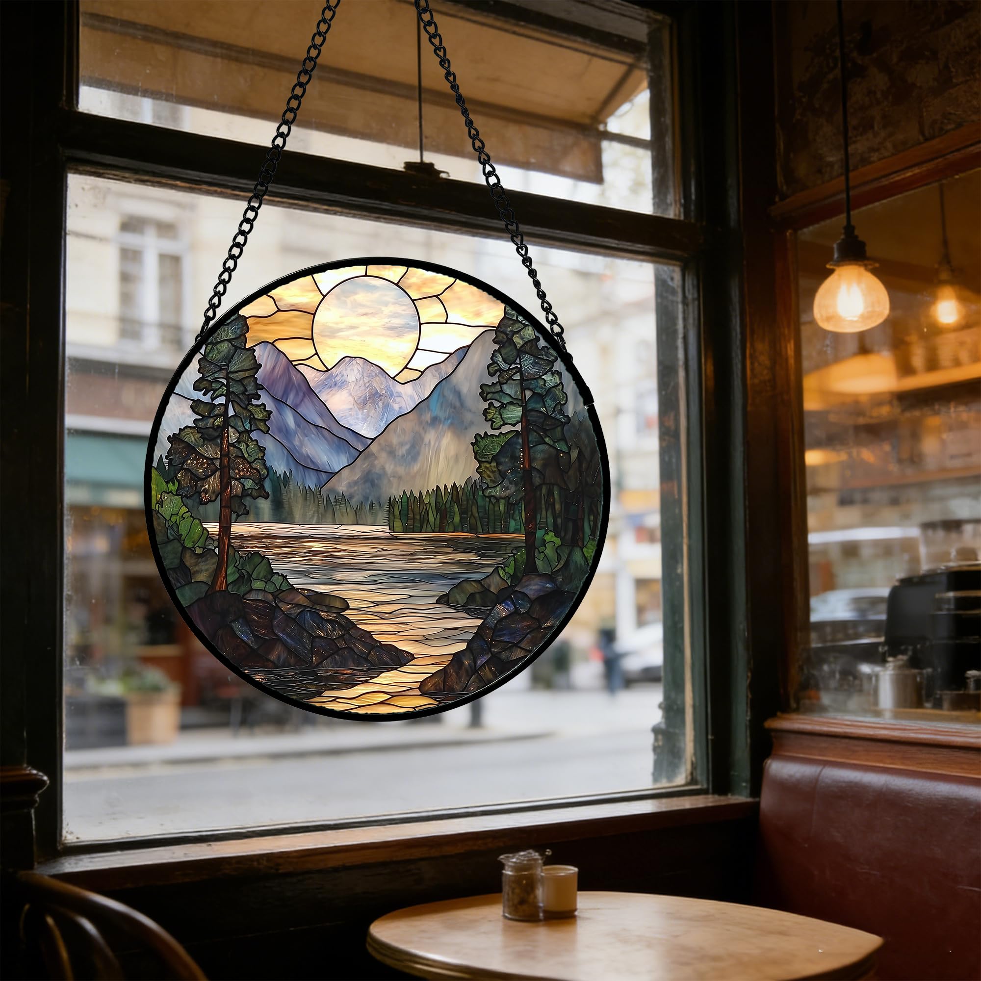 AMDERVEN colorful light cast on wall demonstrating decorative ambiance