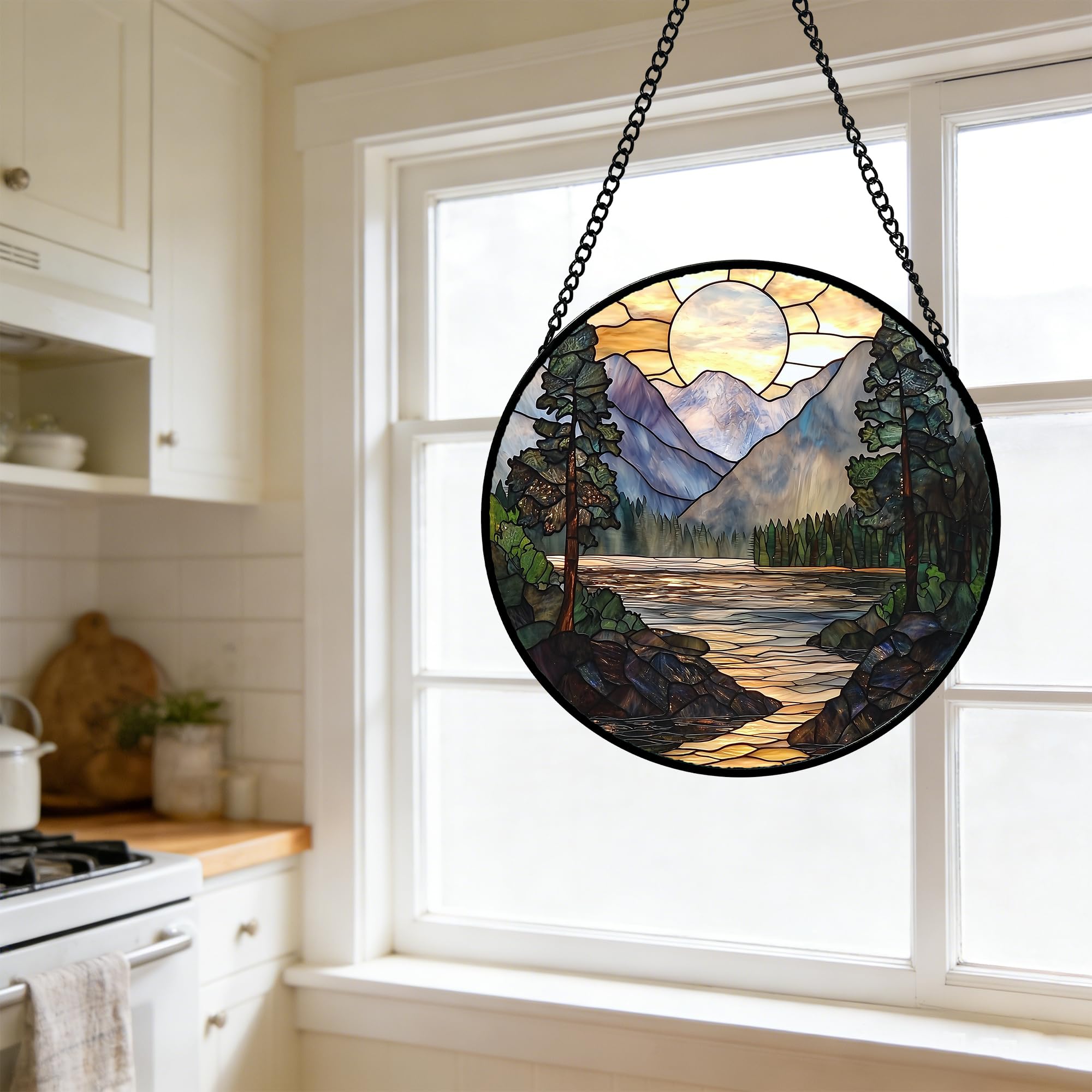 AMDERVEN metal framing detail showing sturdy construction and secure hanging