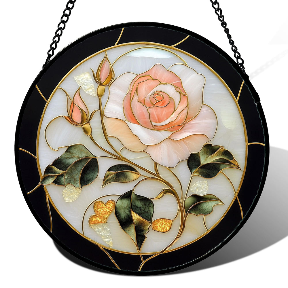 AMDERVEN pink rose front view showing vibrant colors and decorative appeal