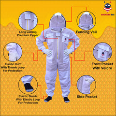 American Bee suit pockets open displaying organized tool storage advantage