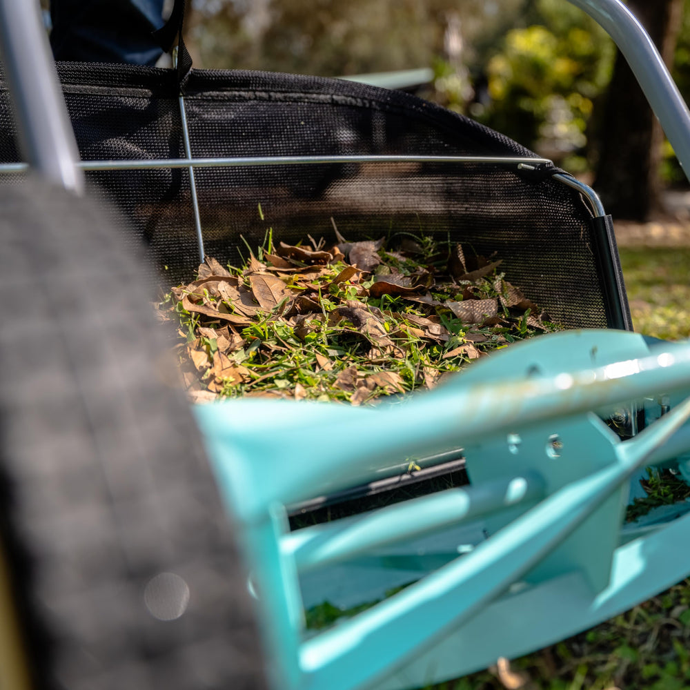 American Lawn Mower in use on a small yard delivering a clean scissor cut