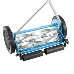 American Lawn Mower 1415-16SK2 10-inch polymer wheel detail for smooth maneuvering