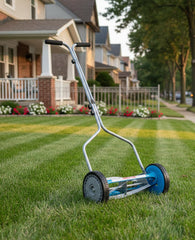 American Lawn Mower Company cushioned T-handle close detail for comfortable control