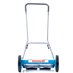 American Lawn Mower Company wheel and axle detail highlighting smooth rolling for easier pushing