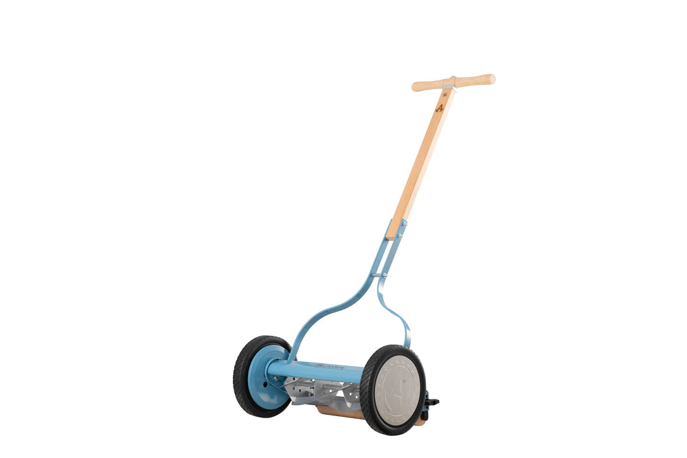 American Lawn Mower Company front view showing classic design and quiet operation