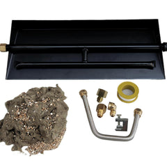 Americangaslogs front view burner pan showing robust build and compatibility benefit