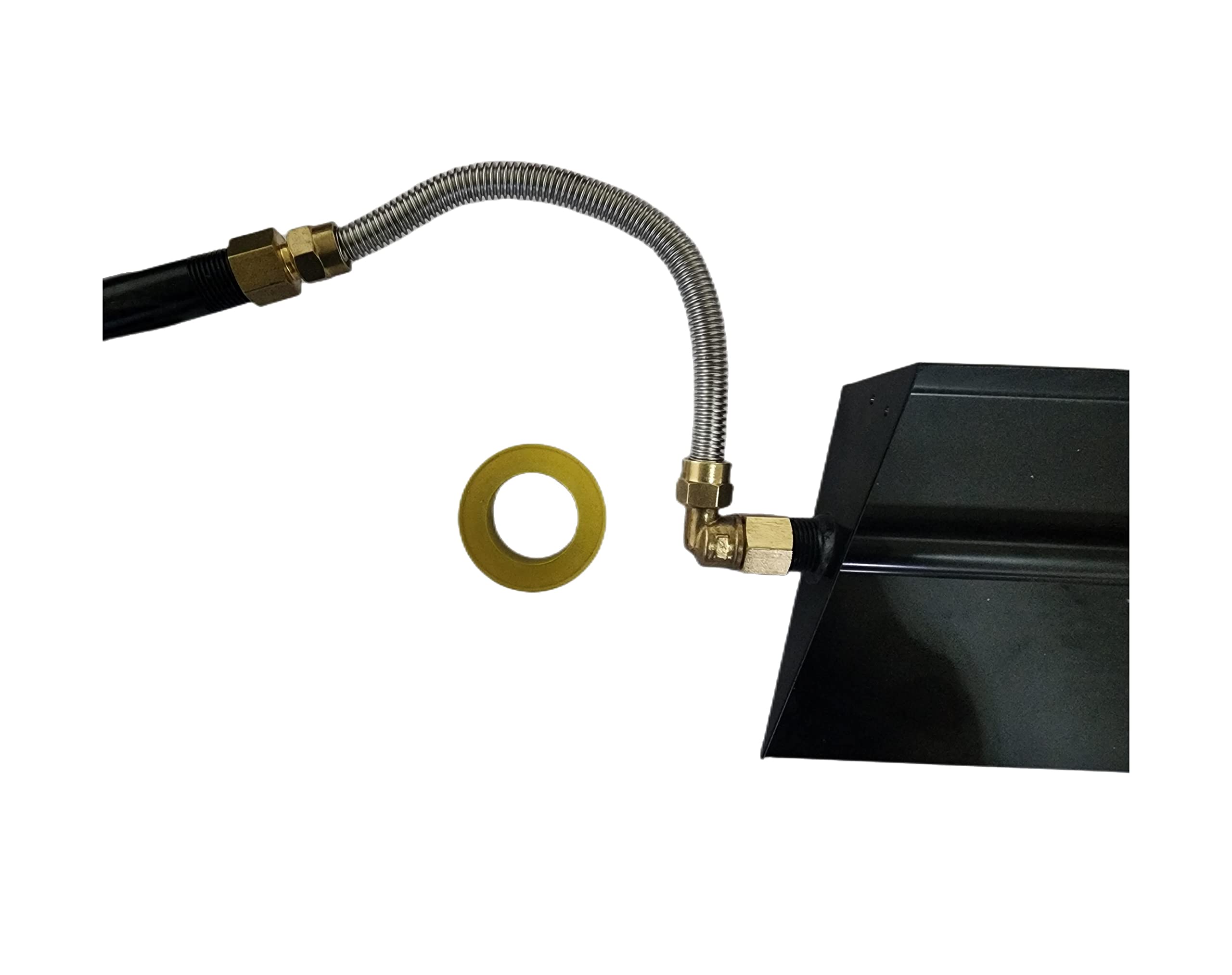 Americangaslogs label and powder-coat finish detail for corrosion resistance benefit