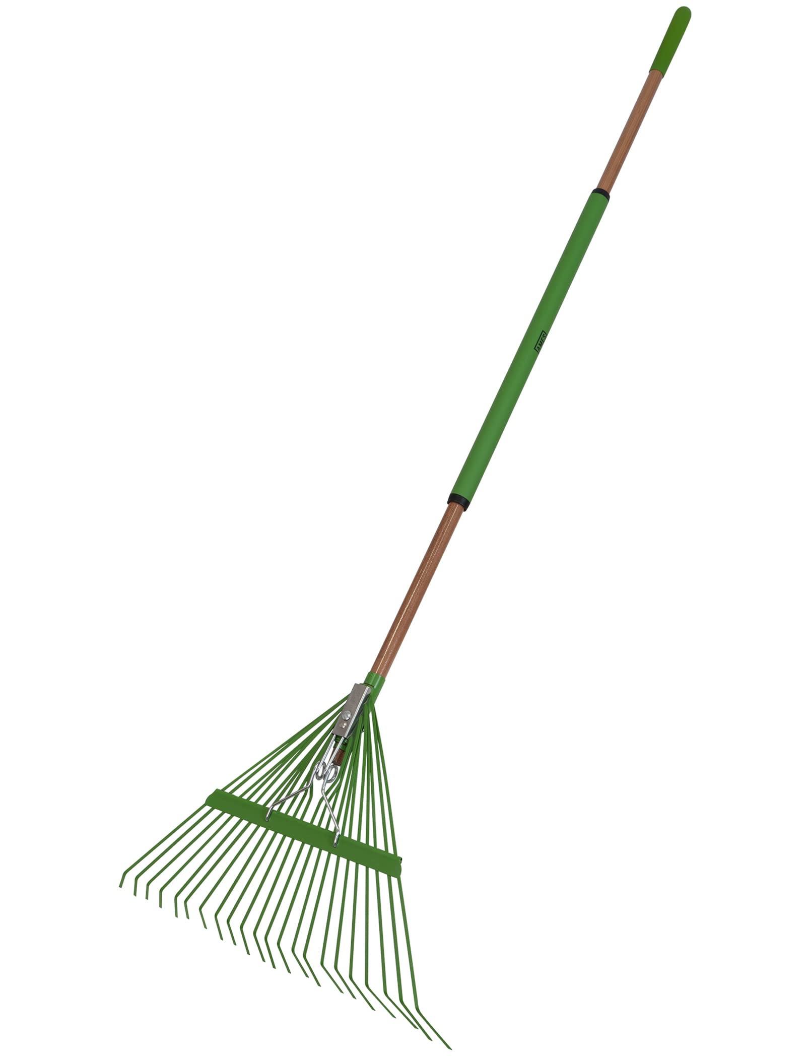 AMES front view of 22-tine rake showing full head for broad coverage