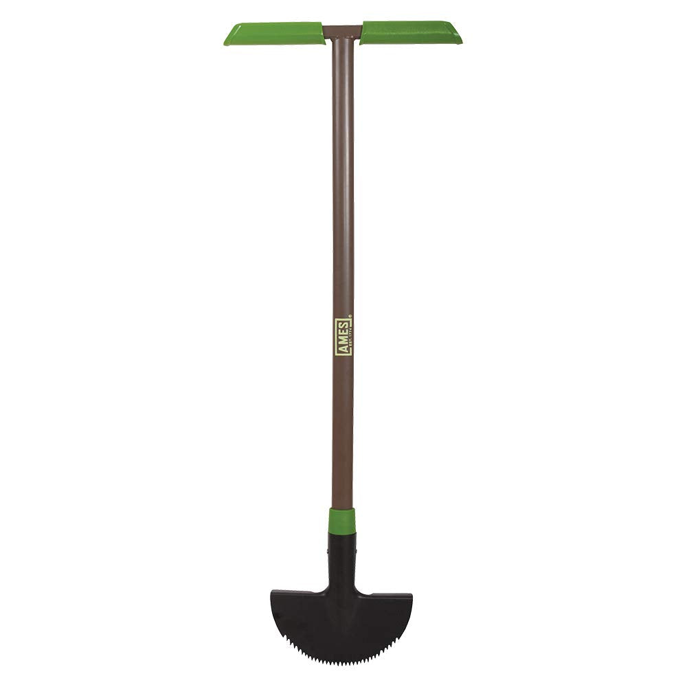 AMES border edger front view showing full length and T-grip for comfortable control