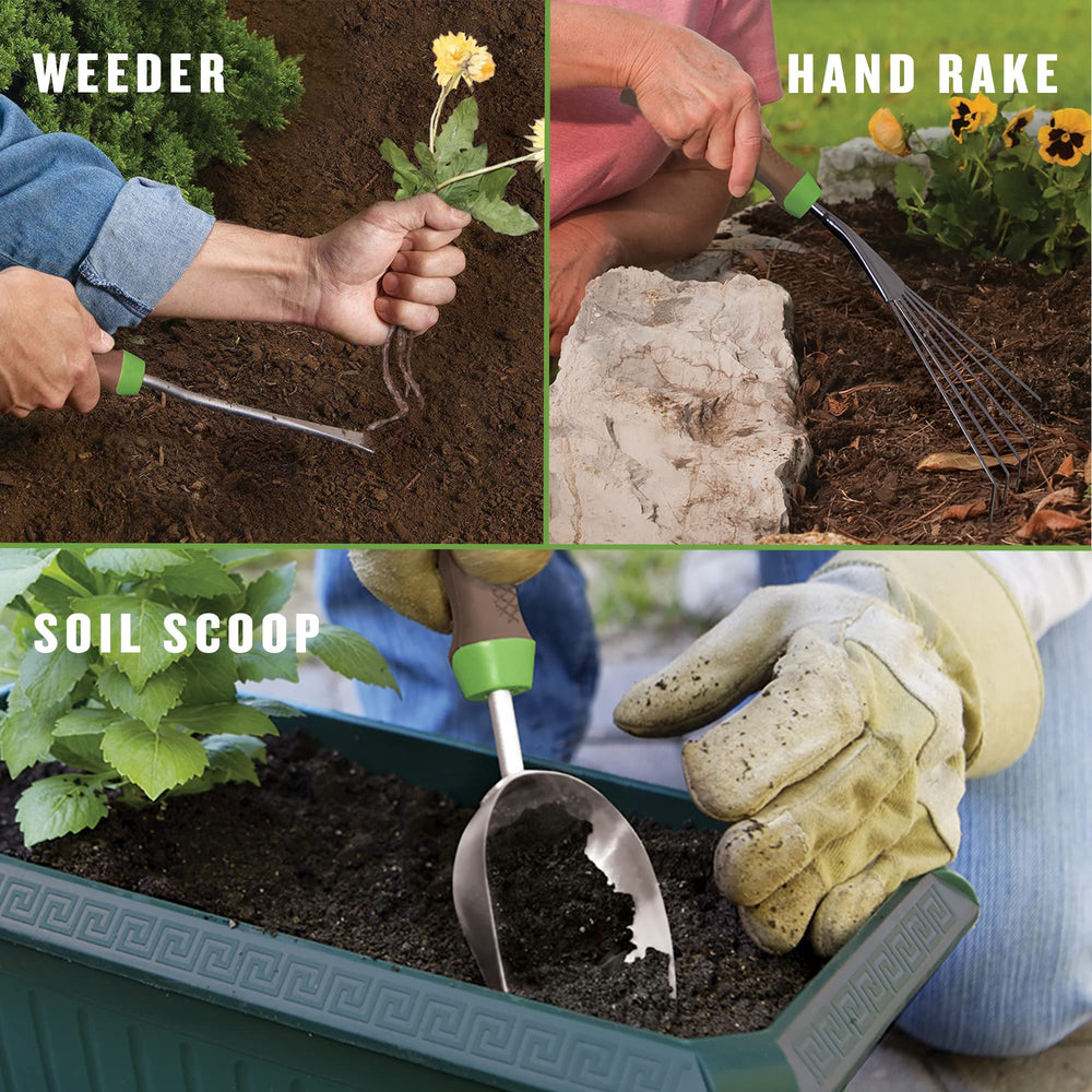 AMES tools hung on a hook for tidy storage and quick access