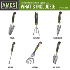AMES trowel close-up of stainless steel blade highlighting precision