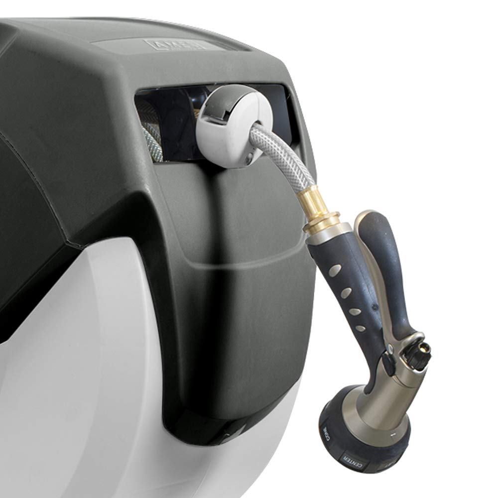 AMES NeverLeak aluminum reel close-up highlighting durable rust-resistant construction