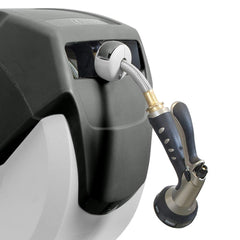 AMES NeverLeak aluminum reel close-up highlighting durable rust-resistant construction