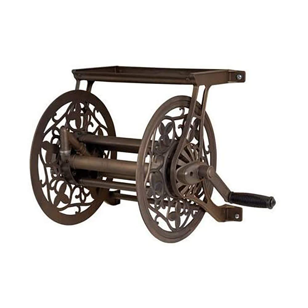 AMES front view showing decorative reel and full hose capacity benefit