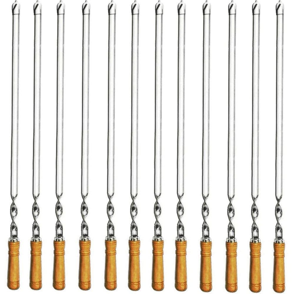 Amestar front view of 12-pack skewers showing full set and packaging benefits
