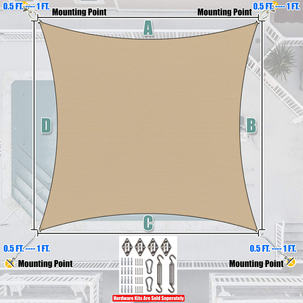 Amgo attached to trees showing flexible installation benefit