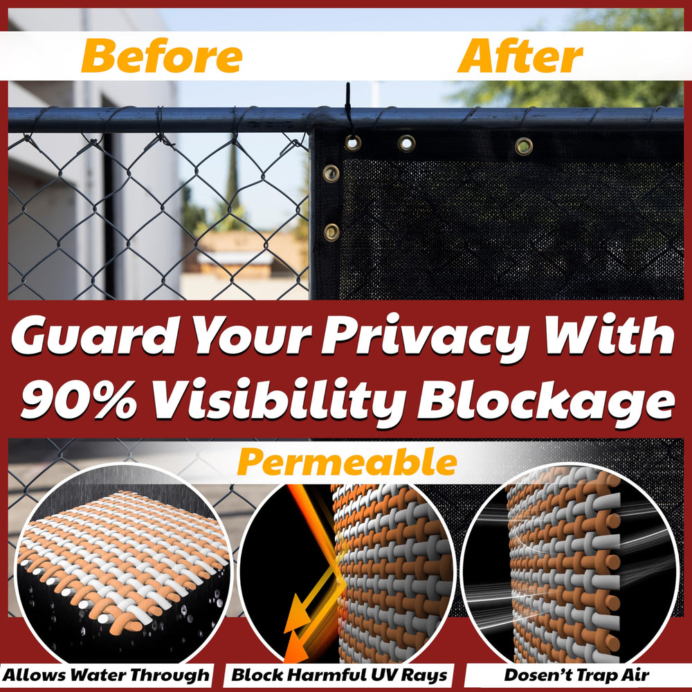 Amgo malla instalada en jardín proporcionando privacidad inmediata