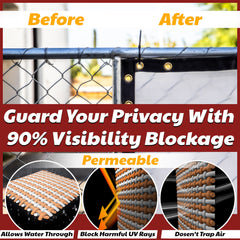 Amgo screen installed on a wooden fence providing immediate backyard seclusion