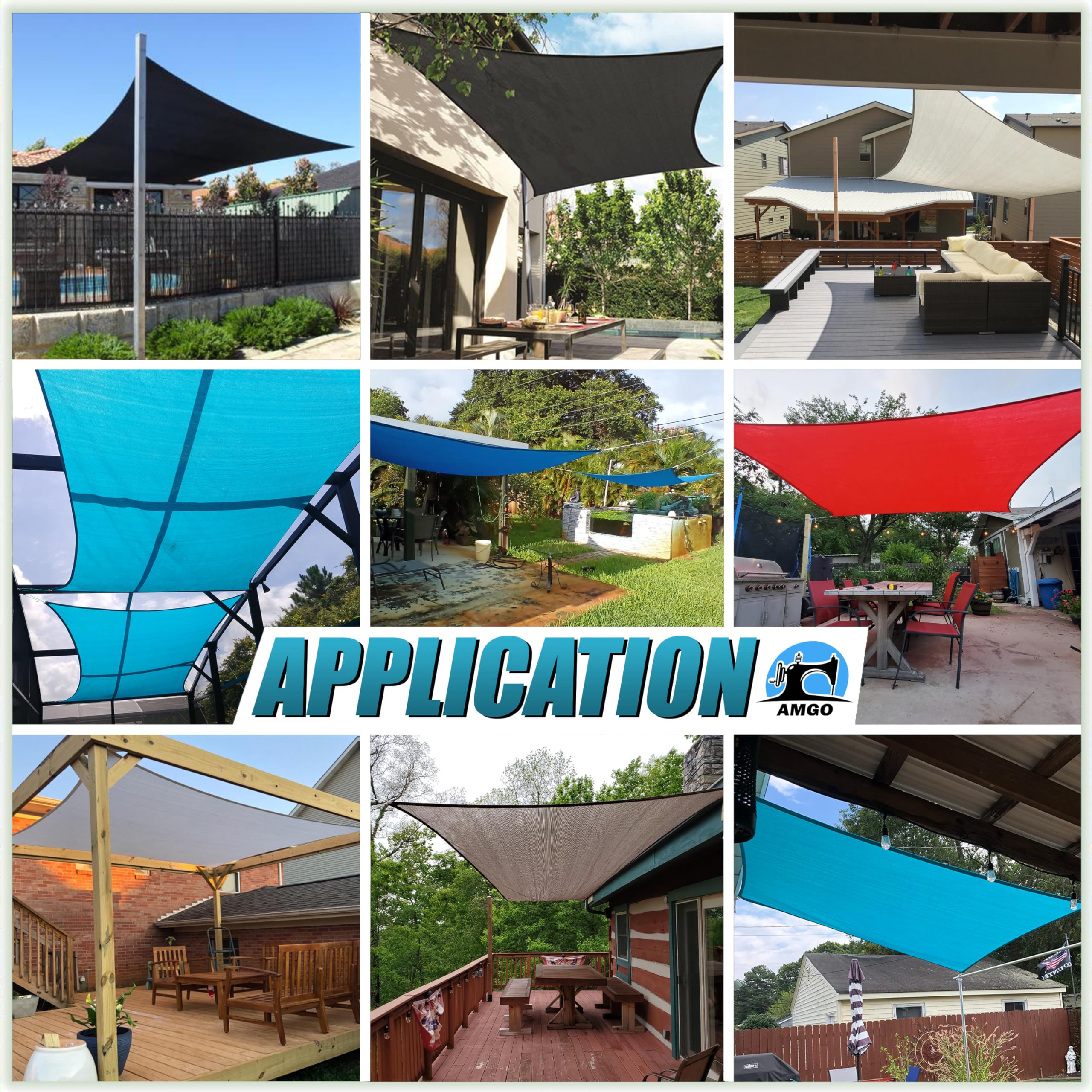 Amgo canopy over pool showing UV protection and airy design benefit