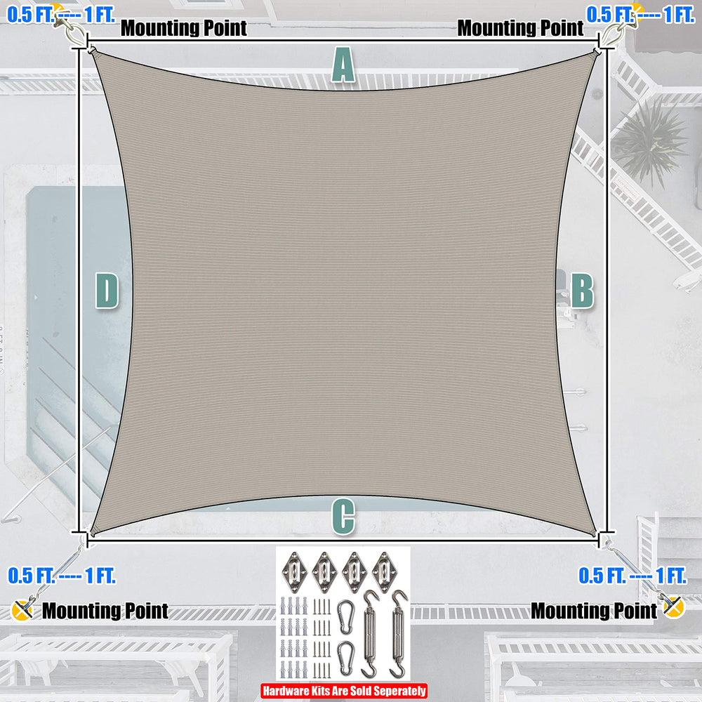 Amgo scale with person standing to show true 10x16 size and coverage benefit
