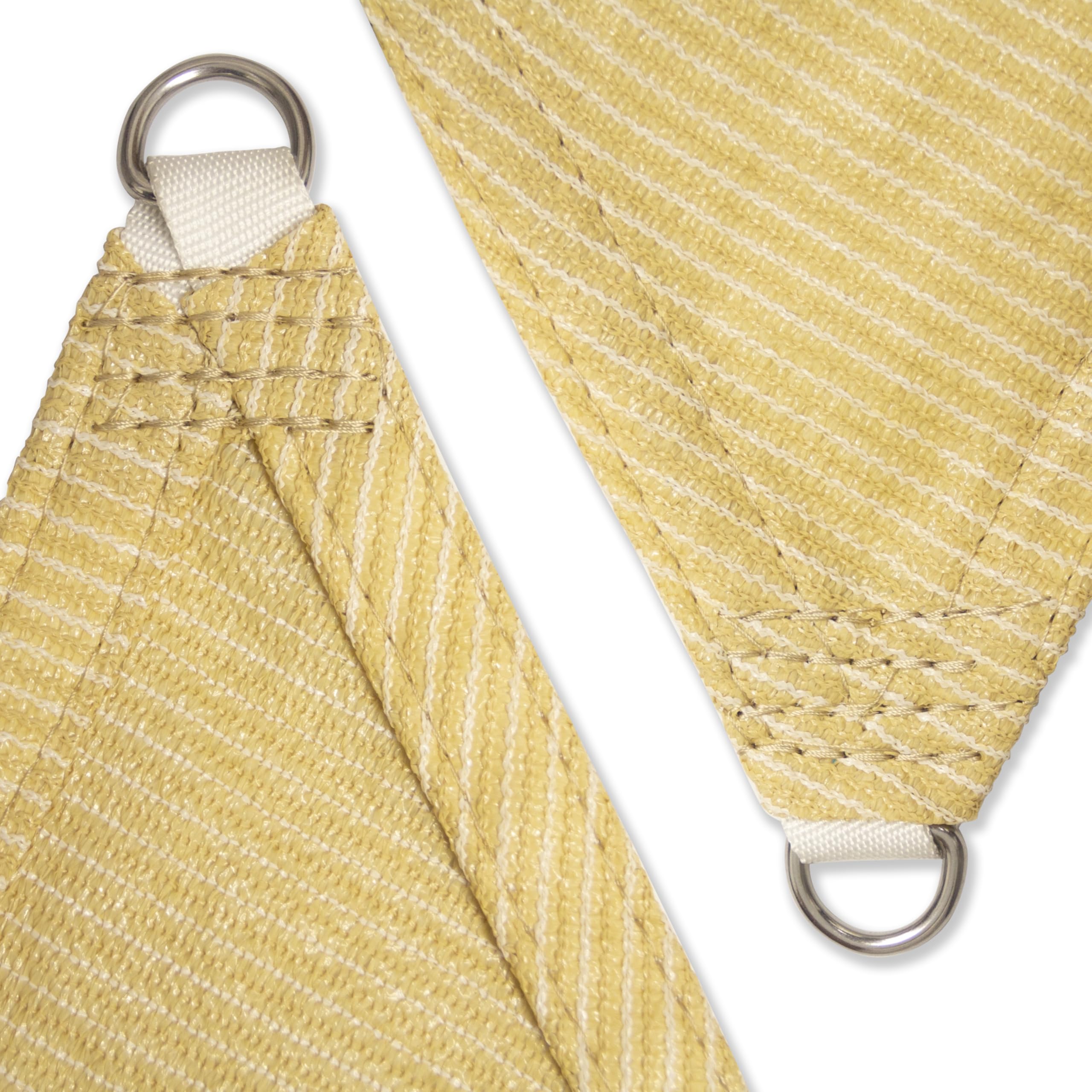 Amgo fabric draining rainwater through permeable weave reduces pooling