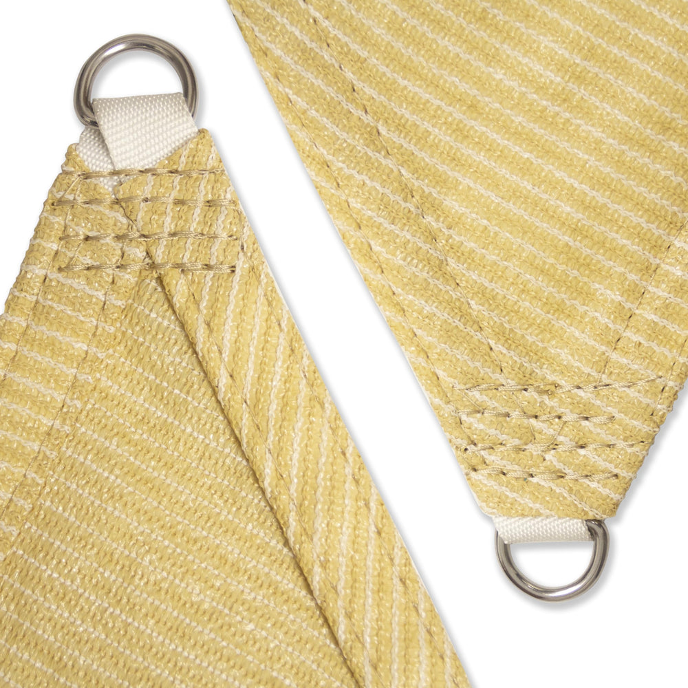 Amgo fabric draining rainwater through permeable weave reduces pooling