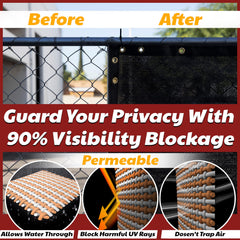 Amgo included cable zip ties laid out, enabling quick fence installation