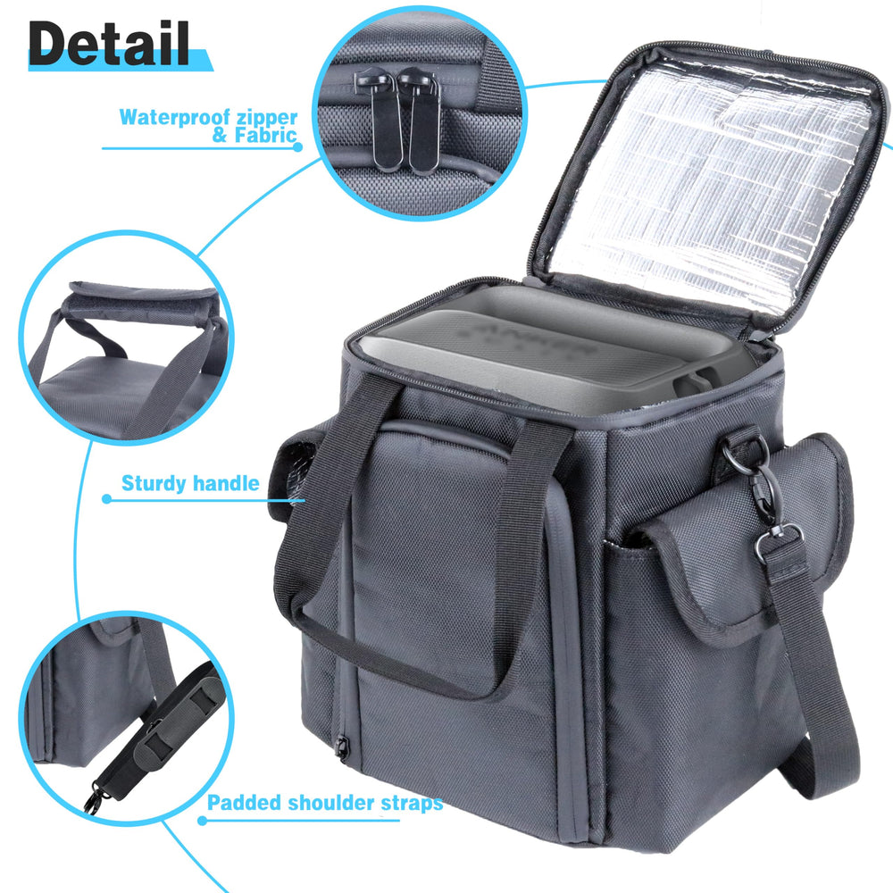 amiumuca shoulder strap attached for comfortable hands-free transport benefit