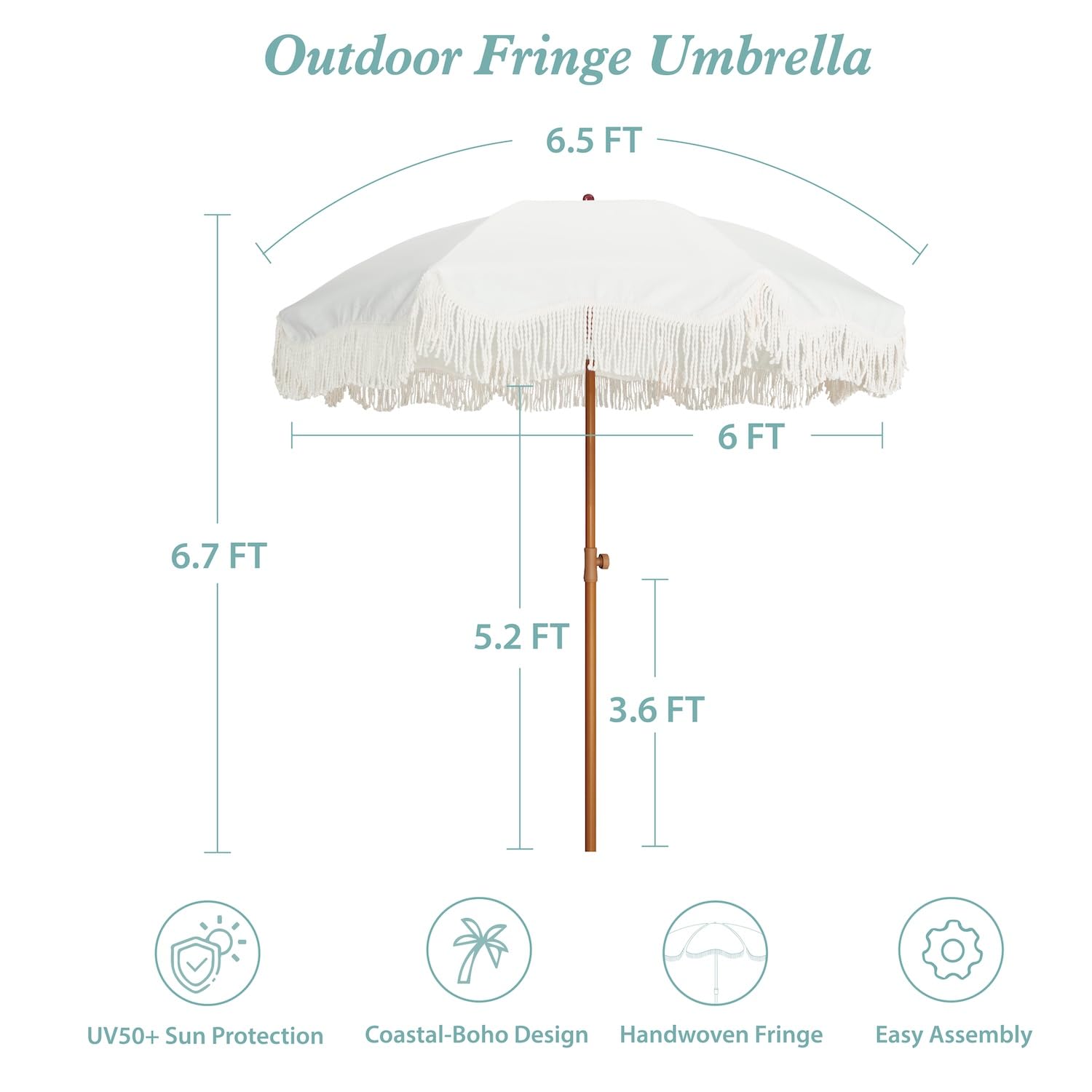 AMMSUN umbrella folded in carry bag for easy transport benefit