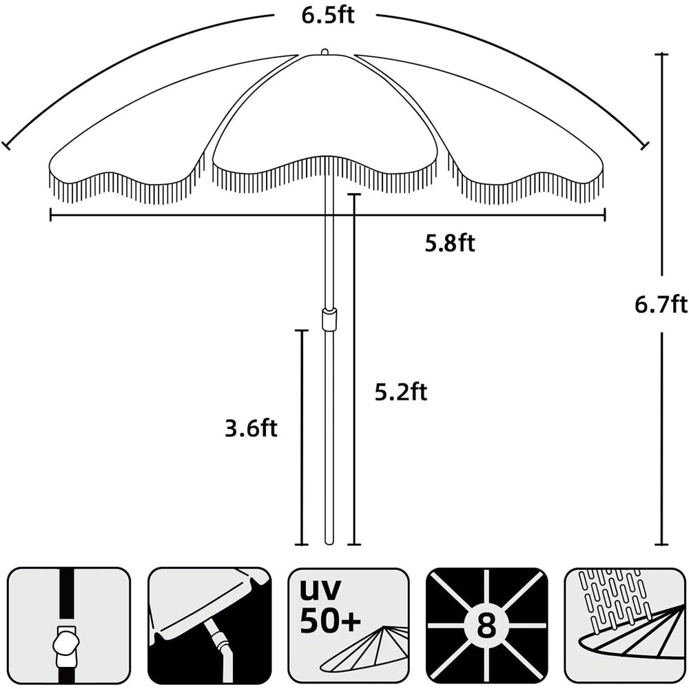 AMMSUN carry bag with disassembled pole showing portability advantage