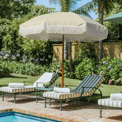 AMMSUN close-up of tassel fringe detail adds stylish outdoor appeal