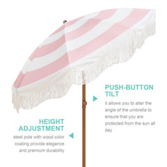 AMMSUN close-up of tassel fringe highlighting decorative look and shade edge