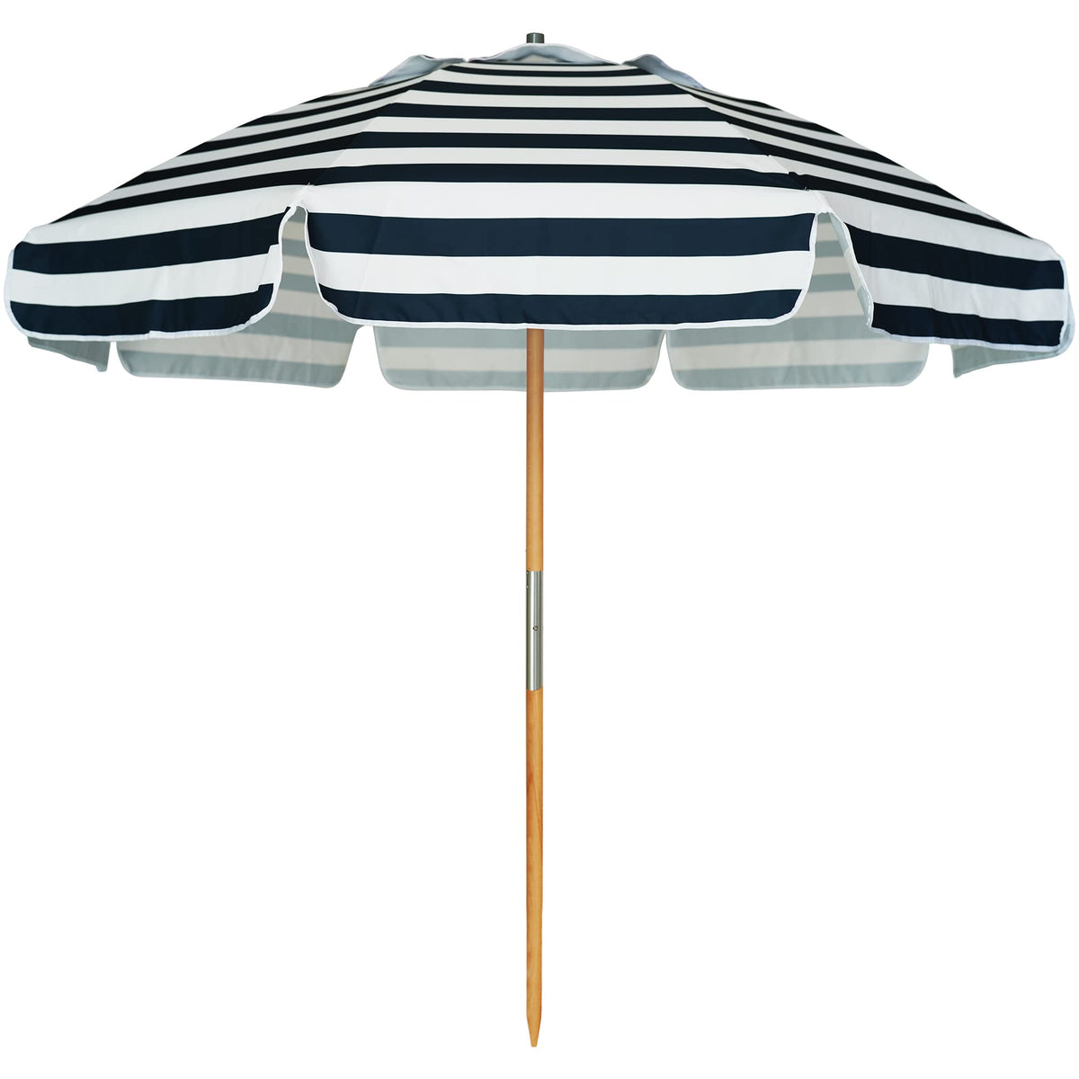 AMMSUN front view of open umbrella showing full canopy for sun protection