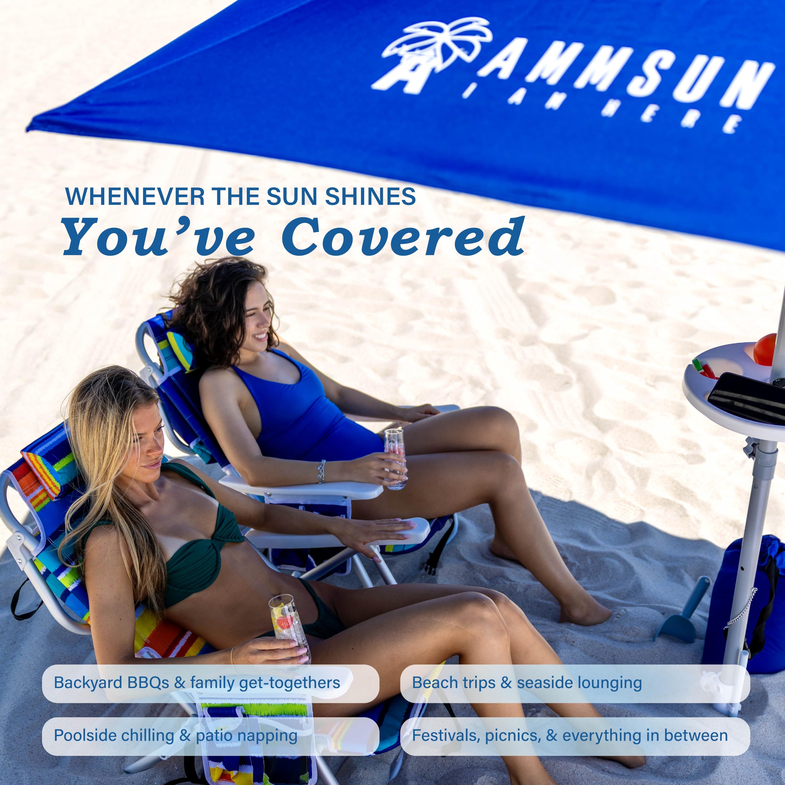 AMMSUN pole height adjustment mechanism for customizable shade