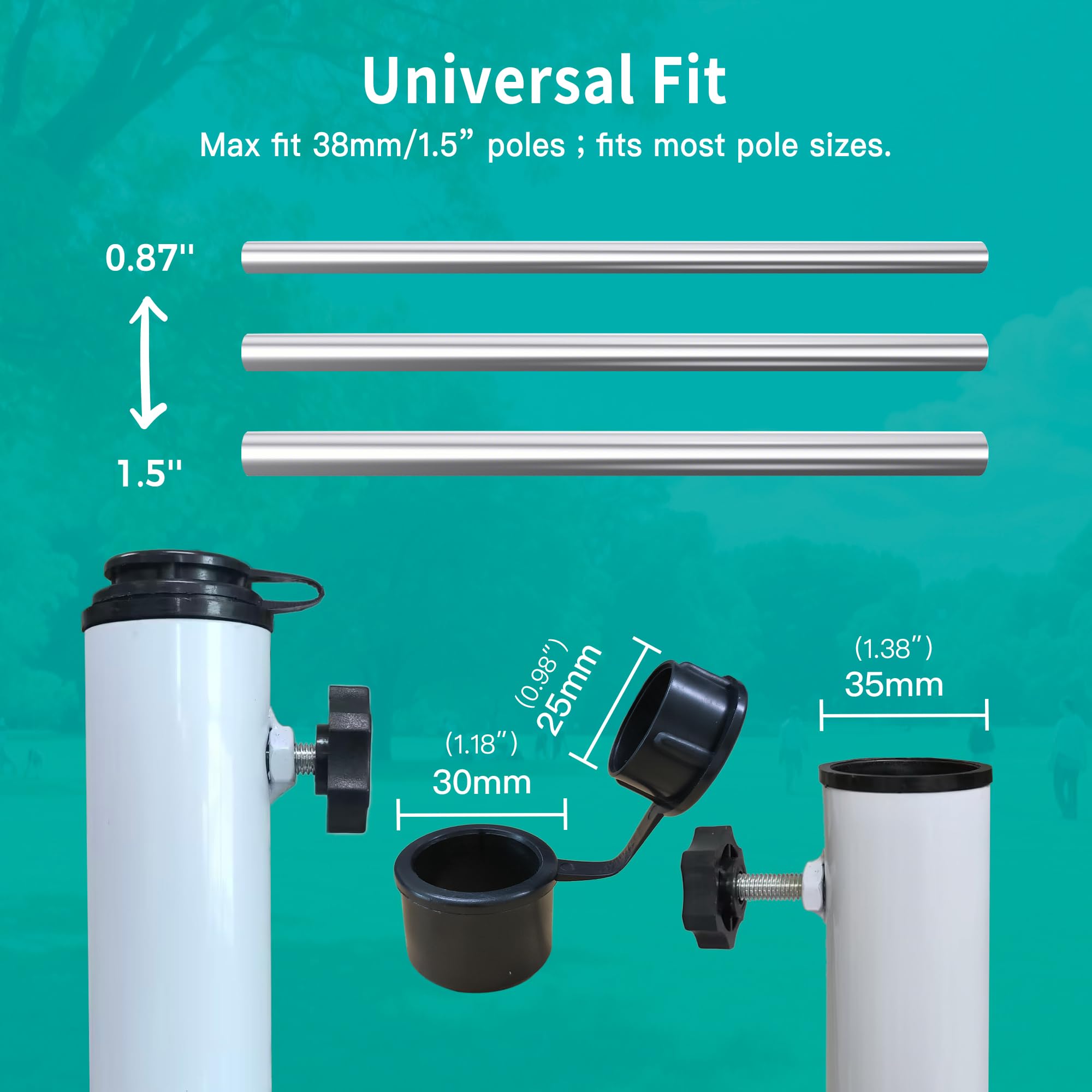 AMMSUN leg foot detail with rust-resistant finish for durability